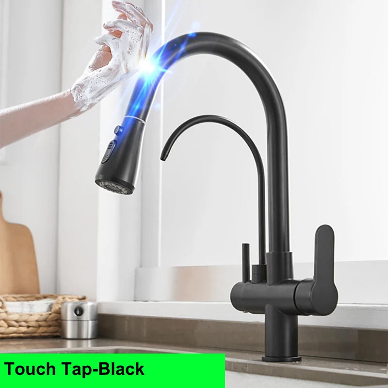 White Touch On Filter Faucets Ways Cold Pure