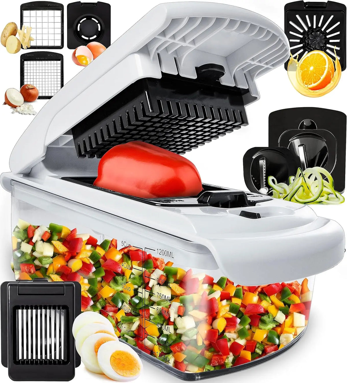 Vegetable Chopper - Food Chopper - Spiral Cutter