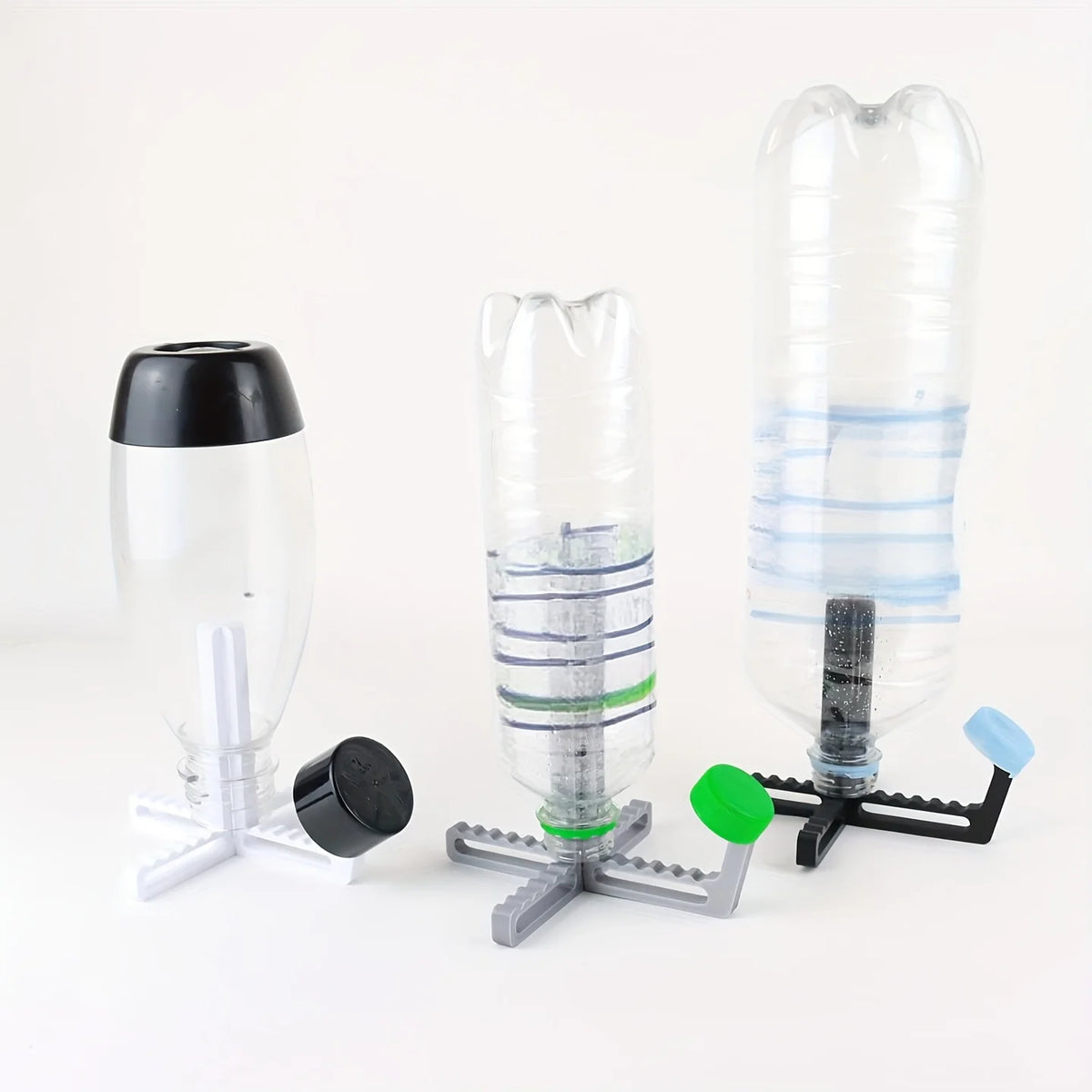 Universal Bottle Drying Rack Built-In Lid Holder Quick