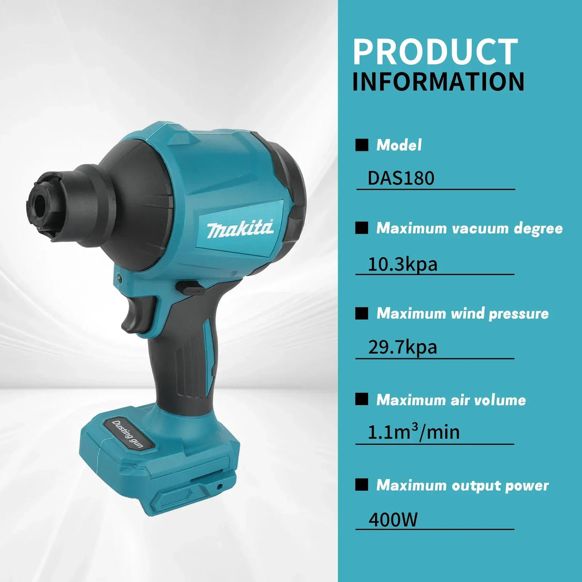 Makita Das180z 18v Lxt Cordless Air Blower Brushless