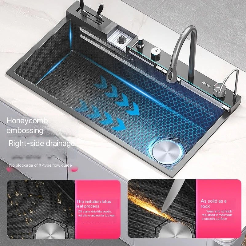 Integrated Waterfall Sink Honeycomb Technology Large Digitial
