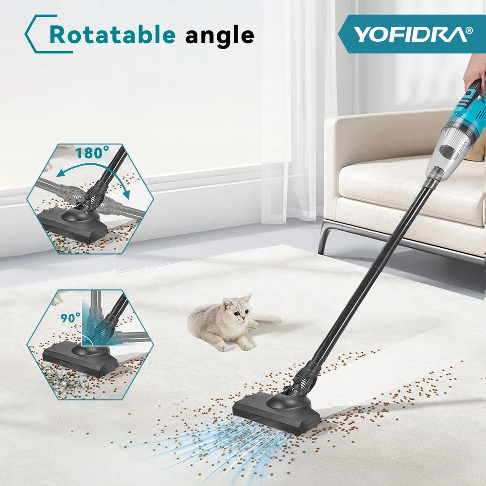 Yofidra 12kpa Electric Vacuum Cleaner Cordless 1500w Cleaner