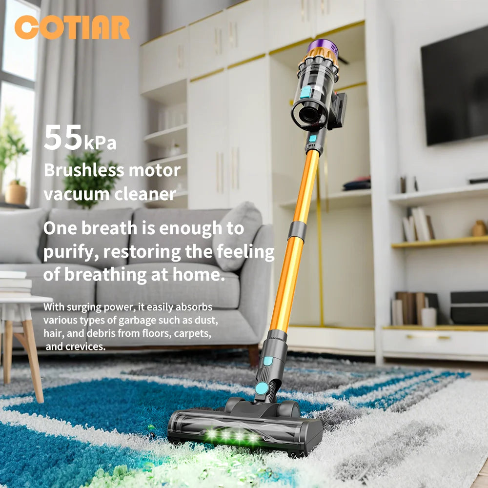 Cotiar V22 Cordless Vacuum Cleaner 650w 55000pa Appliance