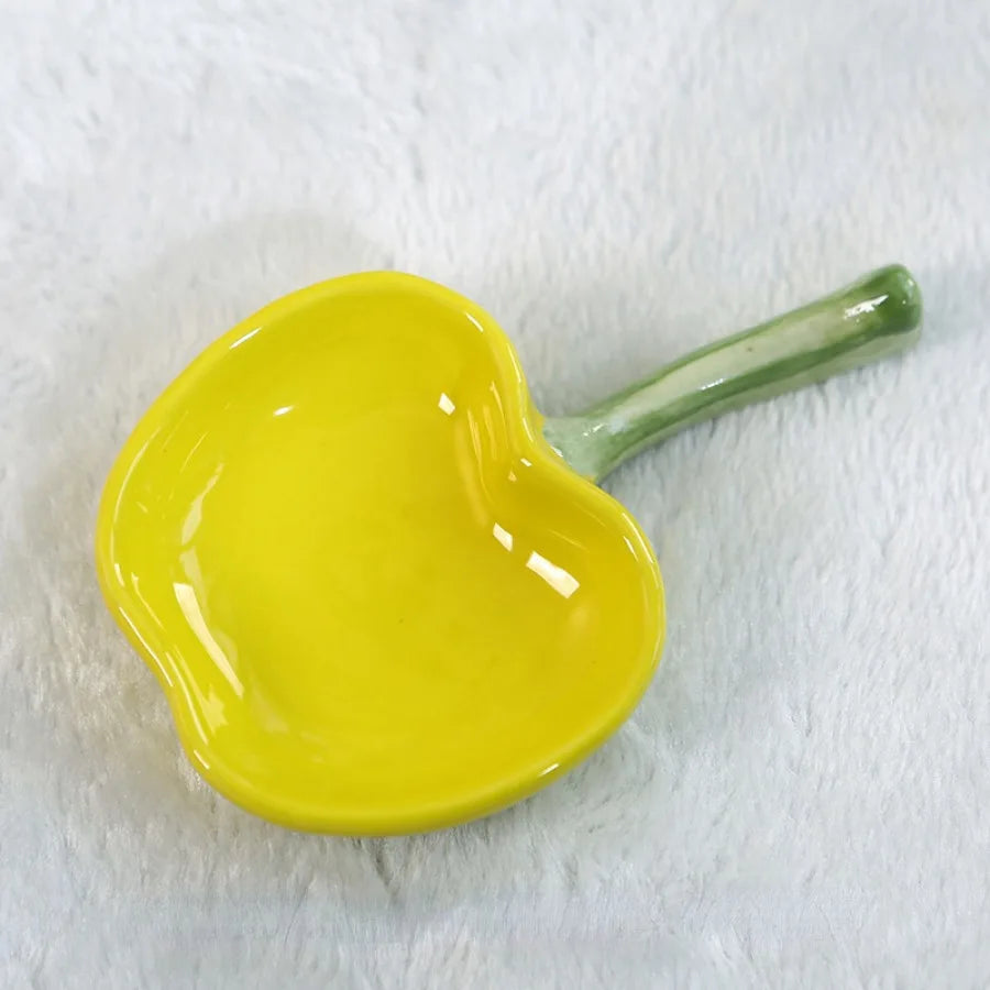 1pc Ins Style Cutlery Cute Ceramic Small Dish