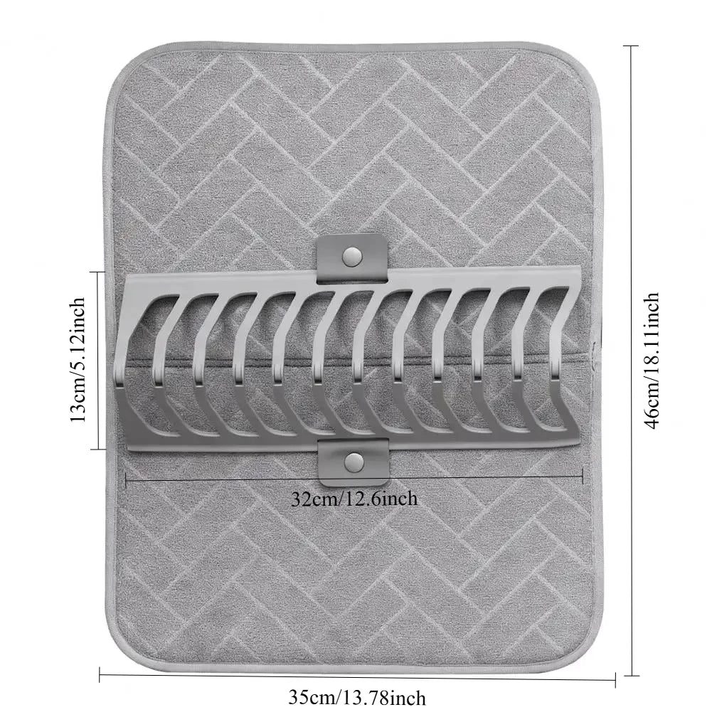 Folding Drain Pad Air Circulation Drying Mat Super
