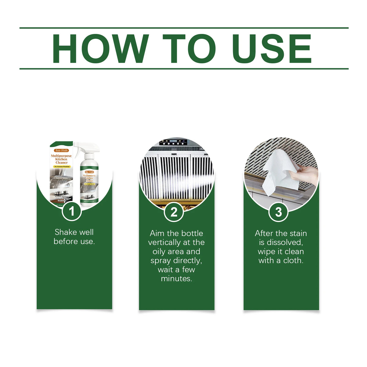 Grease Cleaner Spray Powerful Dissolve Stubborn Oil Stains