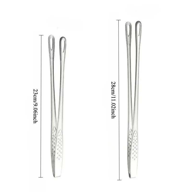 Food Tongs 304 Stainless Steel Barbecue Tongs Clip