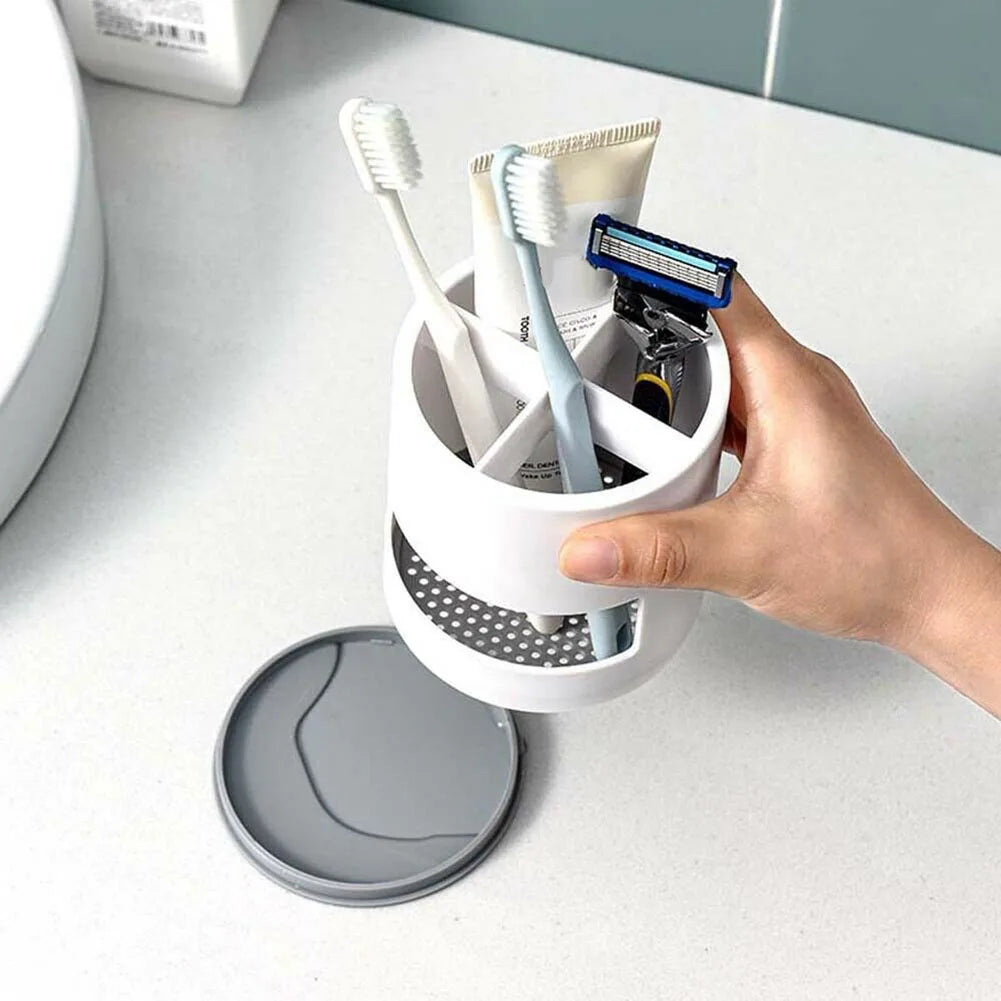 Toothbrush Holder Drain Rack Spoon Storage Makeup Brush