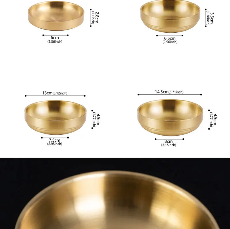 Stainless Steel Sauce Dish Small Dish Kimchi Dish