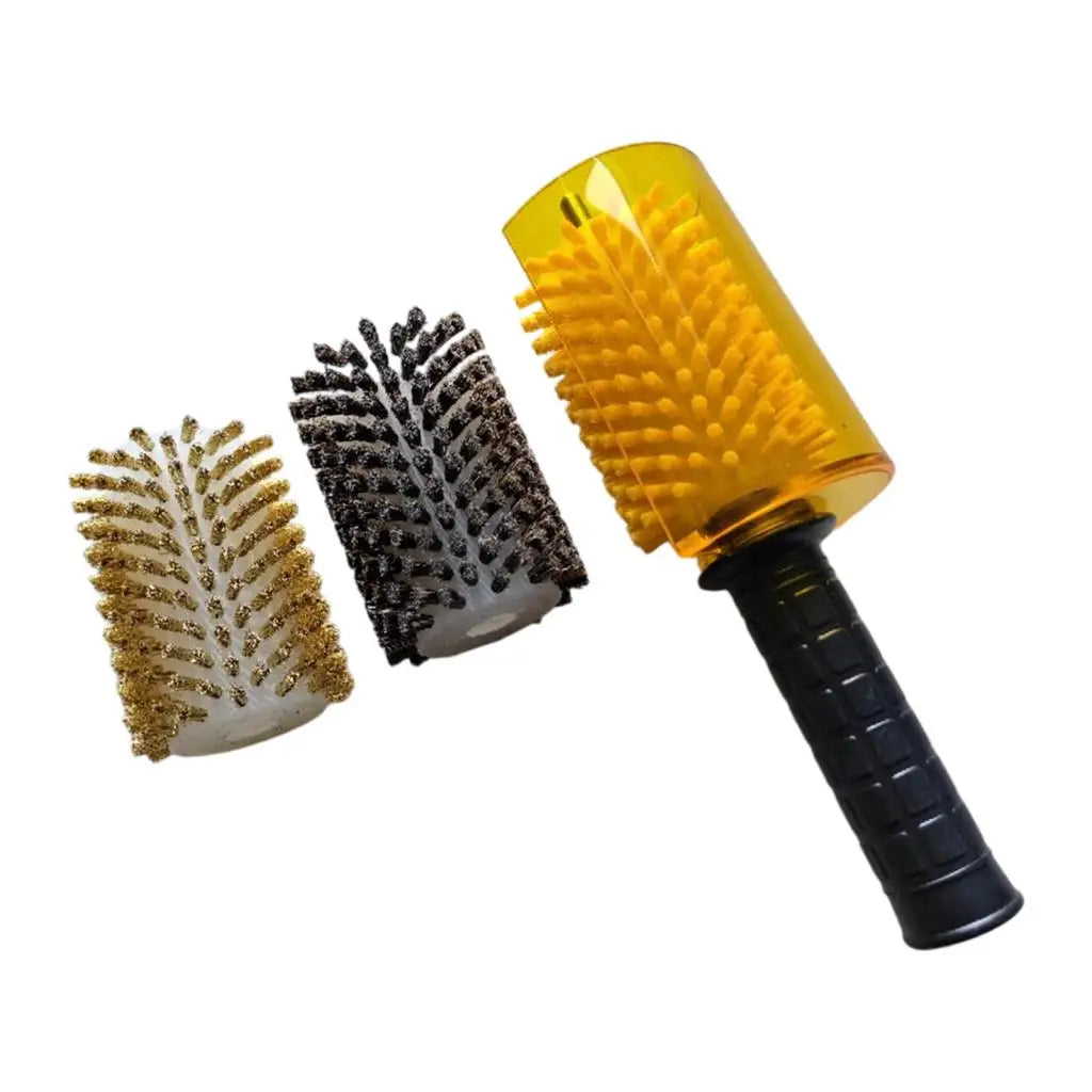 Snowboard Wax Brush Kit Nylon Brass Horsehair Professional