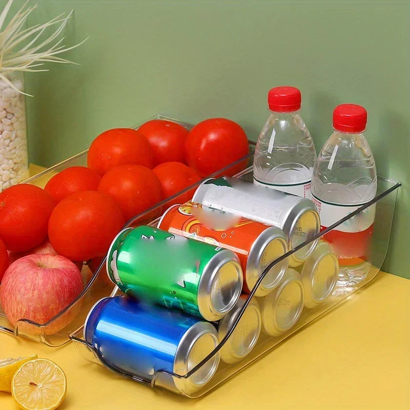 Refrigerator Organizer Bins Soda Cans Dispenser Bins Can