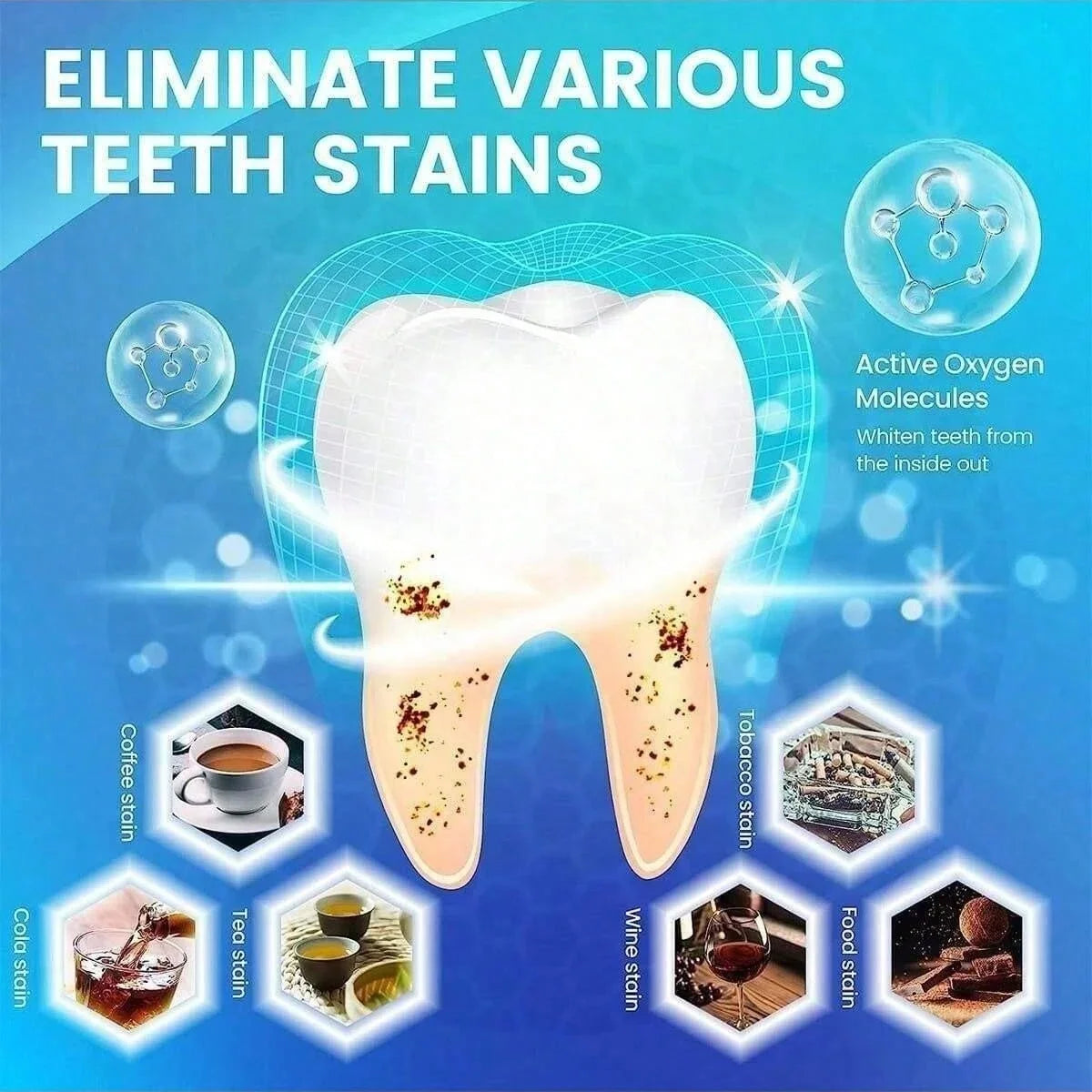 5d 28 Days Teeth Whitening Strips Whitener Strips