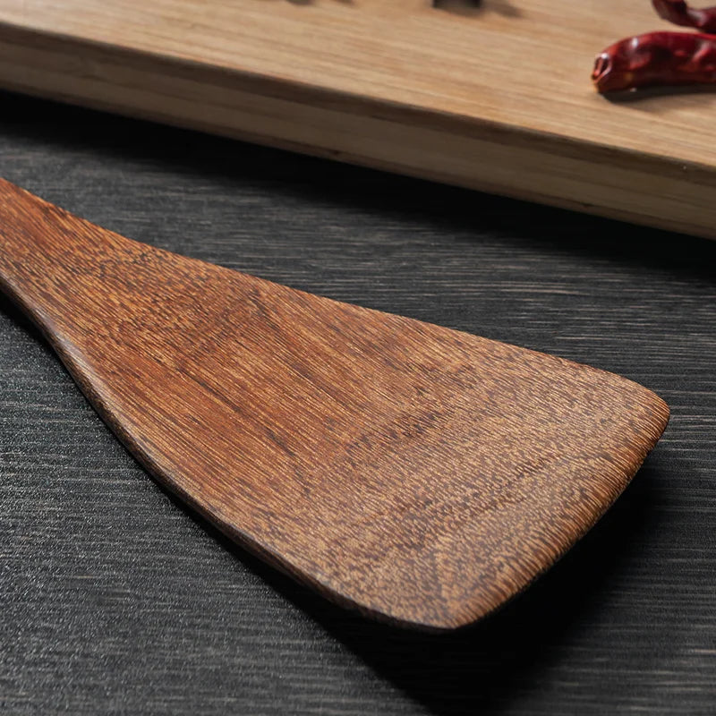 Utensils Non-Stick Cookware Wooden Handle Soup Spoon Spatula