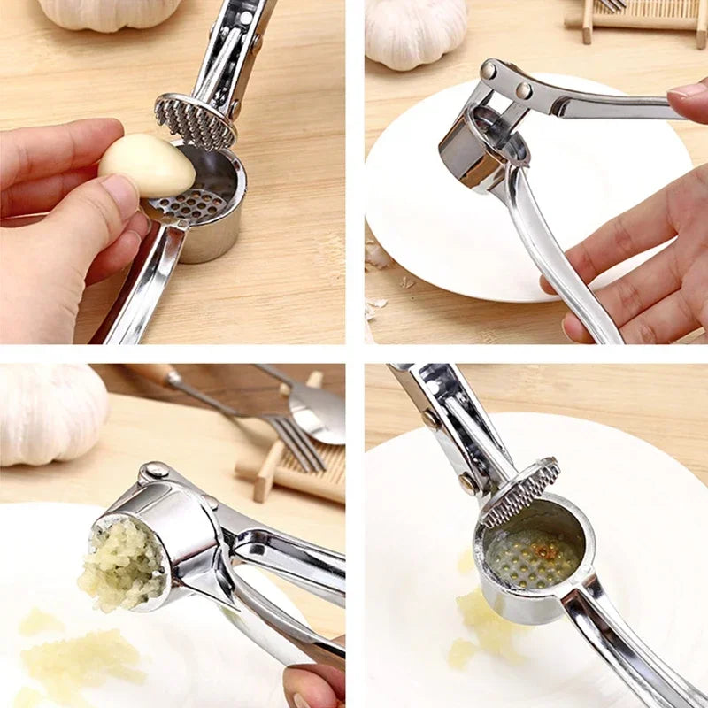 Garlic Press Stainless Steel Garlic Smasher Squeezer Mincer