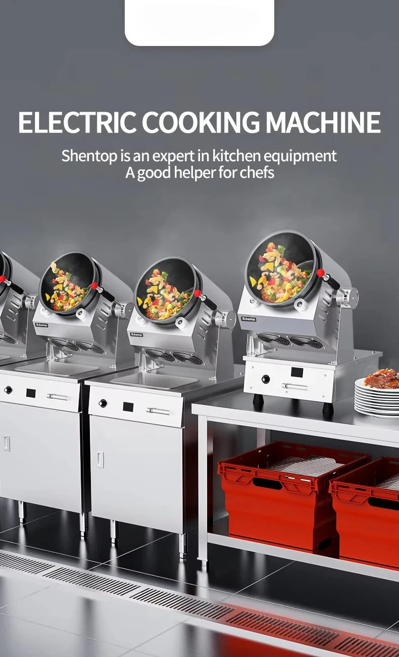 Robot Chef Commercial Automatic Intelligent Cooking Robot Gas