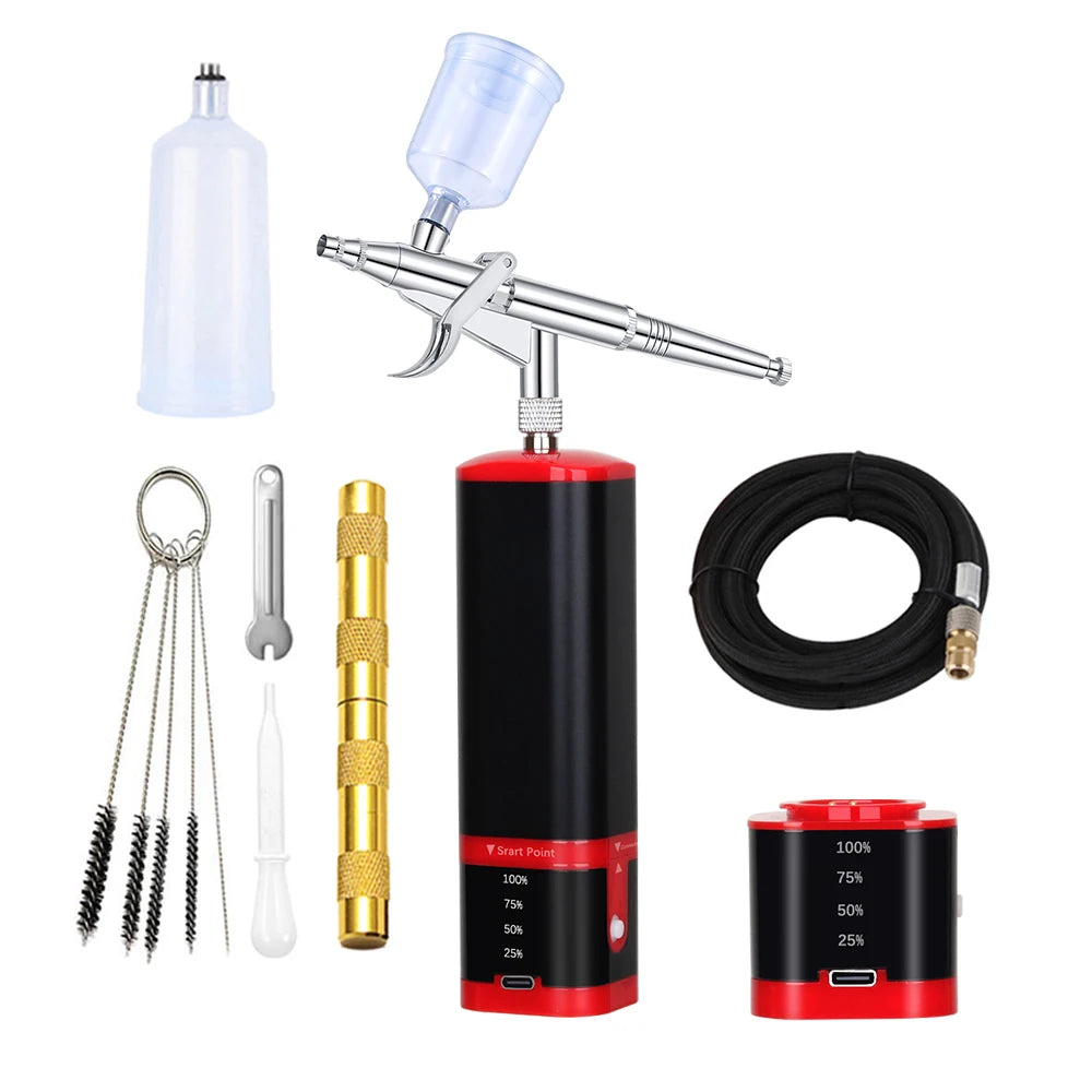 Tm100-116w Professional Mini Airbrush Compressor Kit Cake