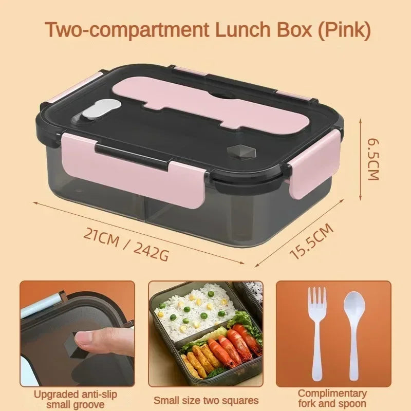 Compartment 1500ml Lunch Box Kids Students Office Bento