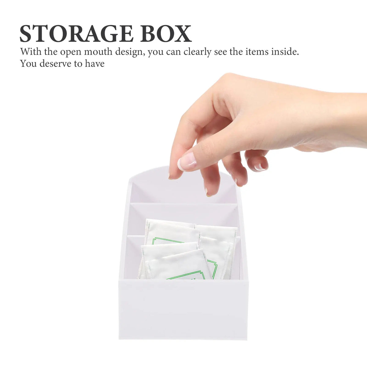 Acrylic Tea Bag Storage Box Desktop Sugar Bag
