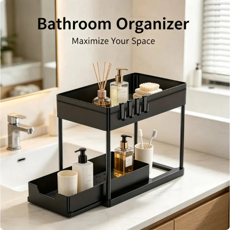 Tier Under Sink Organizer Sliding Cabinet Basket Organizer