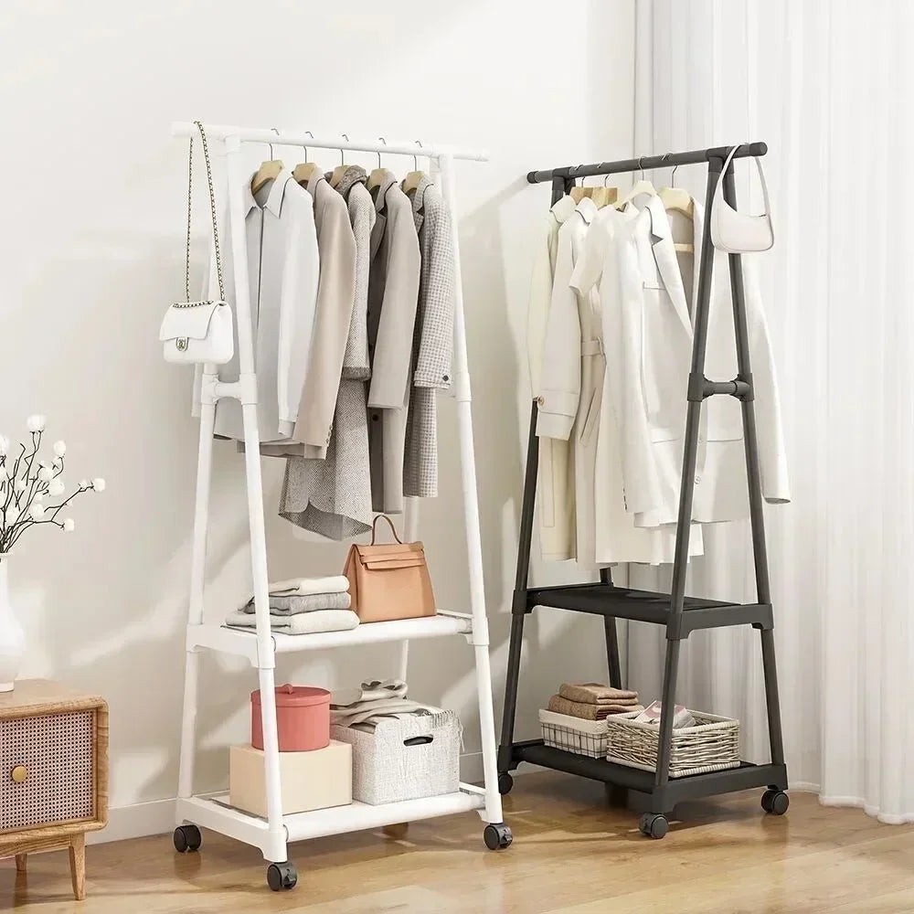 Multi Purpose Storage Dorm Clothing Drying Rack Freestanding