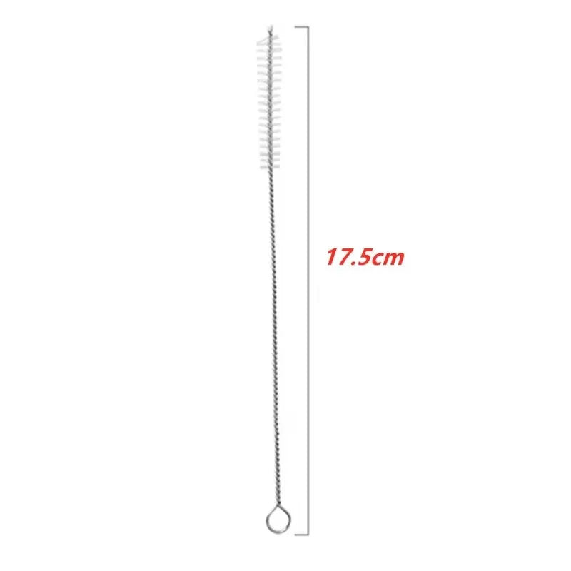 2-10Pcs Drinking Straw Cleaning Brush Kit tube brush Nylon Stainless Steel Long Handle Cleaning Brushes  for Baby Cup Bottles