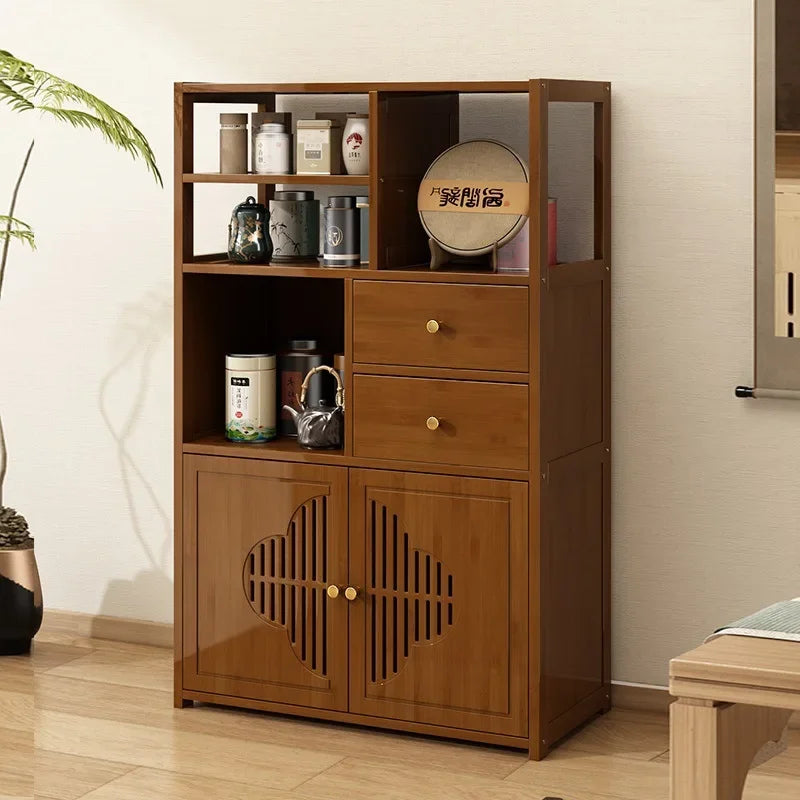 Tea Cabinet Locker Living Room Tea Table Against