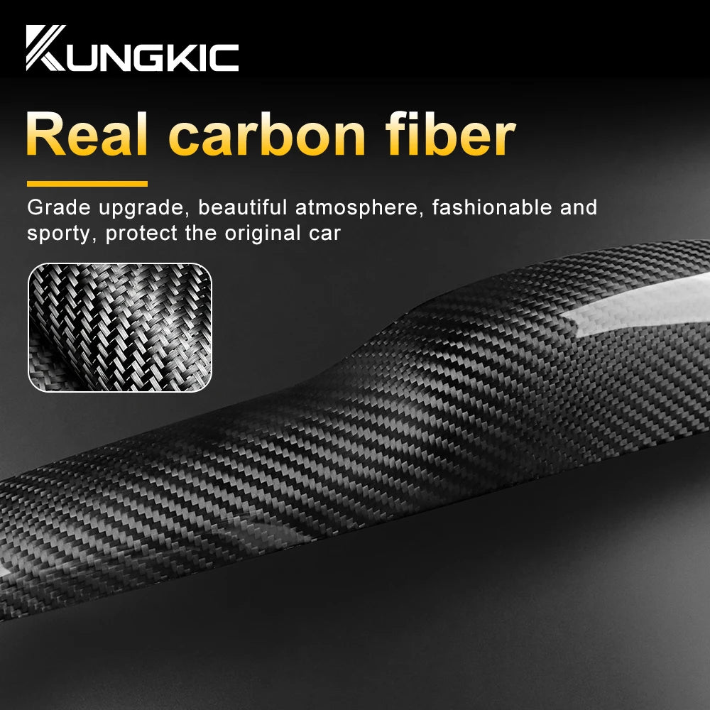 Real Hard Carbon Fiber Sticker Fiat 500 08-23
