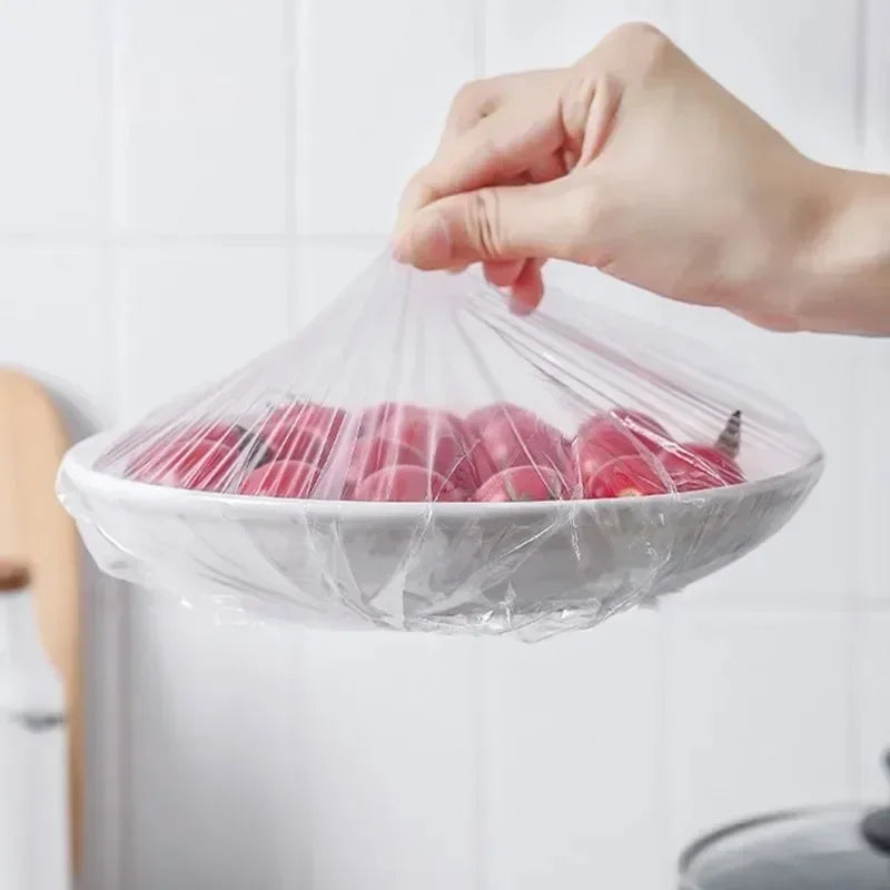 Reusable Disposable Food Cover Plastic Wrap Durable Elastic