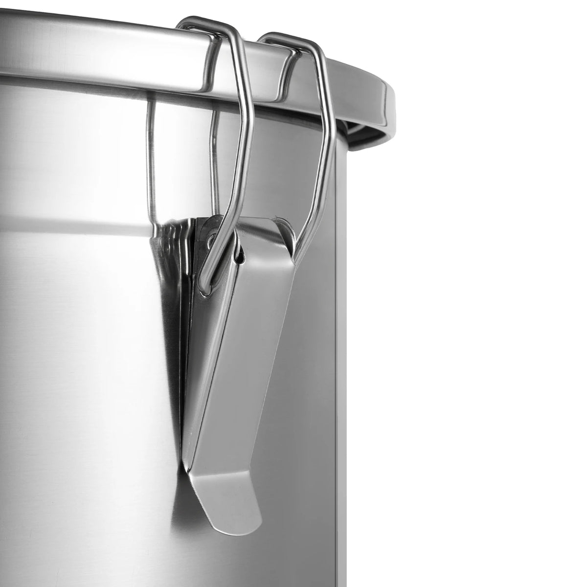 21/33l Stainless Steel Storage Bucket Lid & Handles