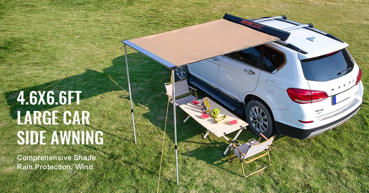 Succebuy Vehicle Awning Retractable Car Side Awning Car