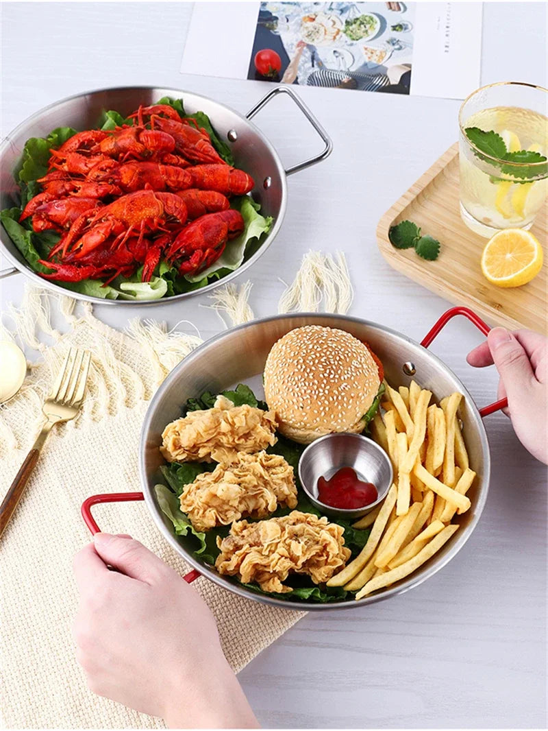 Paella Pan Smart Utensils Kitchenware Skillet Frying Stove