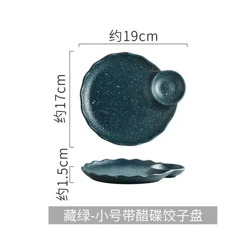 Japanese-Style Dumpling Plate High-Value Ceramic Creative