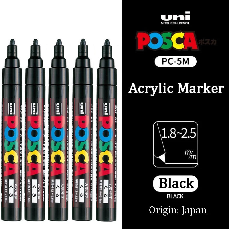 Uni Posca Full Marker Pen Storage Bag Pc-1m