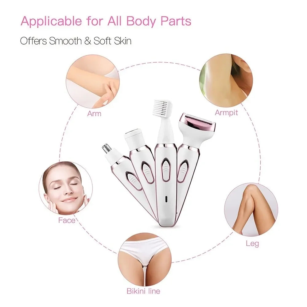 Women Electric Hair Removal Device Electric Epilator Wet