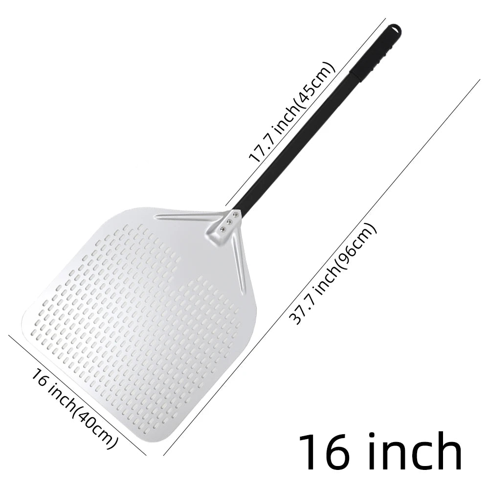 15 16 Inch Big Pizza Peel Perforated Shovel