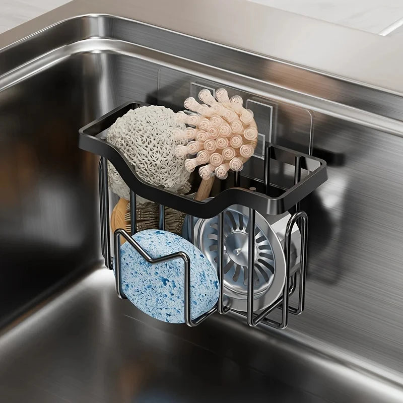 Sponge Holder Sink Adhesive Hook Rustproof Stainless Steel