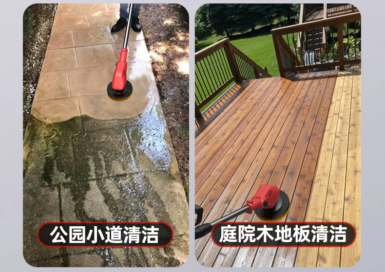 Electric Floor Cleaning Machine Patio Stone Brush Moss