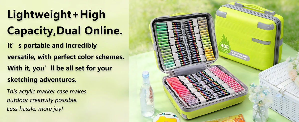 Guangna 12/360/408 Colors Acrylic Paint Pen Markers Acrylic