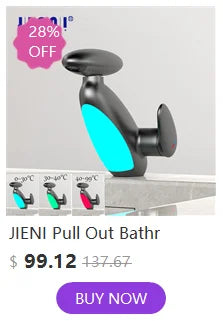 Jieni Rose Gold Faucet 360 Swivel 3-Way Brass