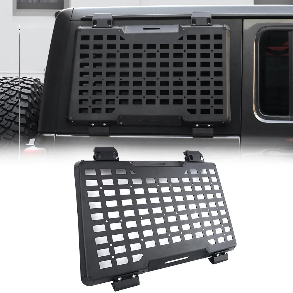 Rear Window Molle Panel Modular Cargo Organizer Storage