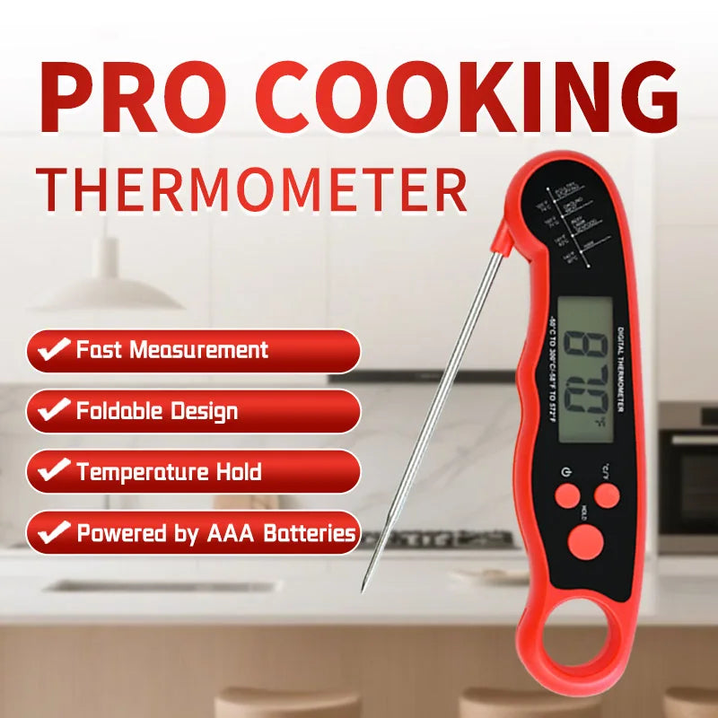 Instant Read Digital Food Thermometer Backlight Hold Function