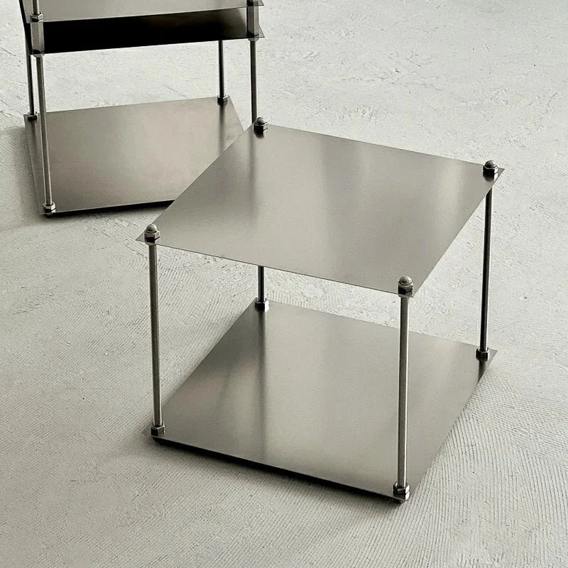 Bauhaus Stainless Steel Metal Modular Storage Rack Floor