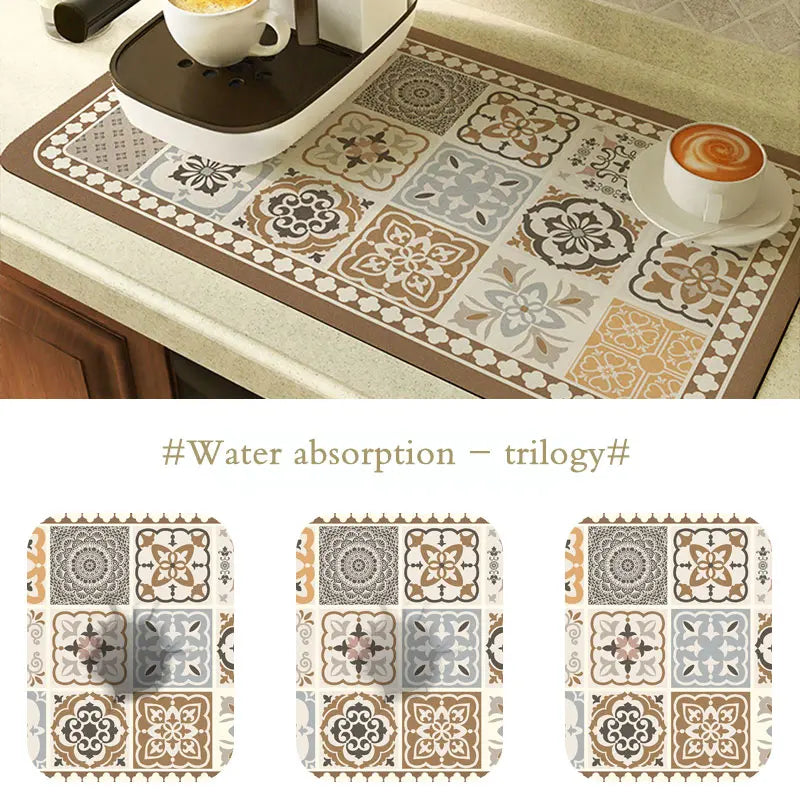 Coffee Machine Drain Pad Super Absorbent Dish Drying