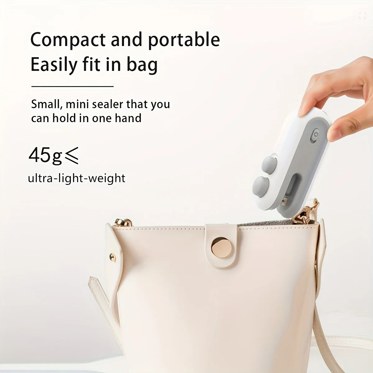 2-In-1 Cold Mini Vacuum Sealer Usb Rechargeable Food