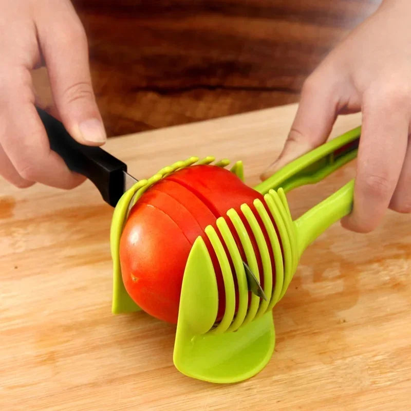 Round Slicing Clamp Handheld Lemon Slicer Fruit Cutter