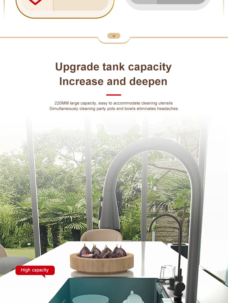 Stainless Steel Waterfall Sink Large Slot Dishwashing Basin
