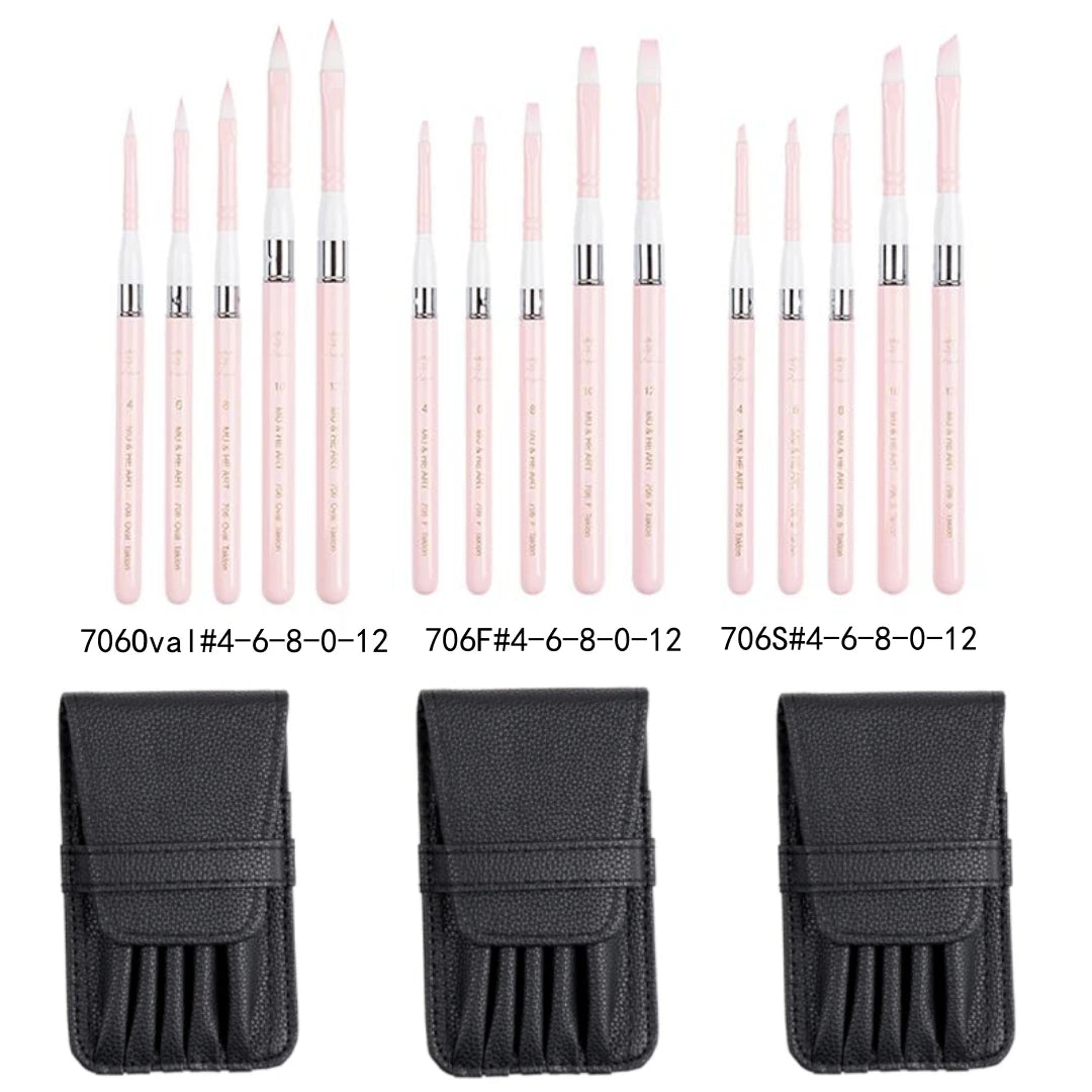 Pink Travel Minipen Korean Synthetic Hair Artist Acrylic