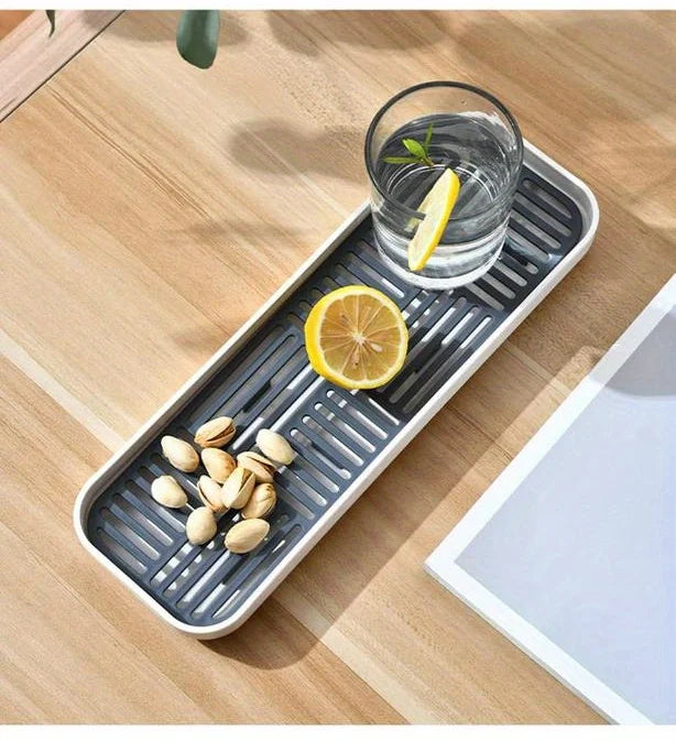 Sink Organizer Drain Tray Sponge Holder Cutlery Drainer