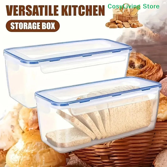 Airtight Food Storage Container Lid Plastic Bread Storage