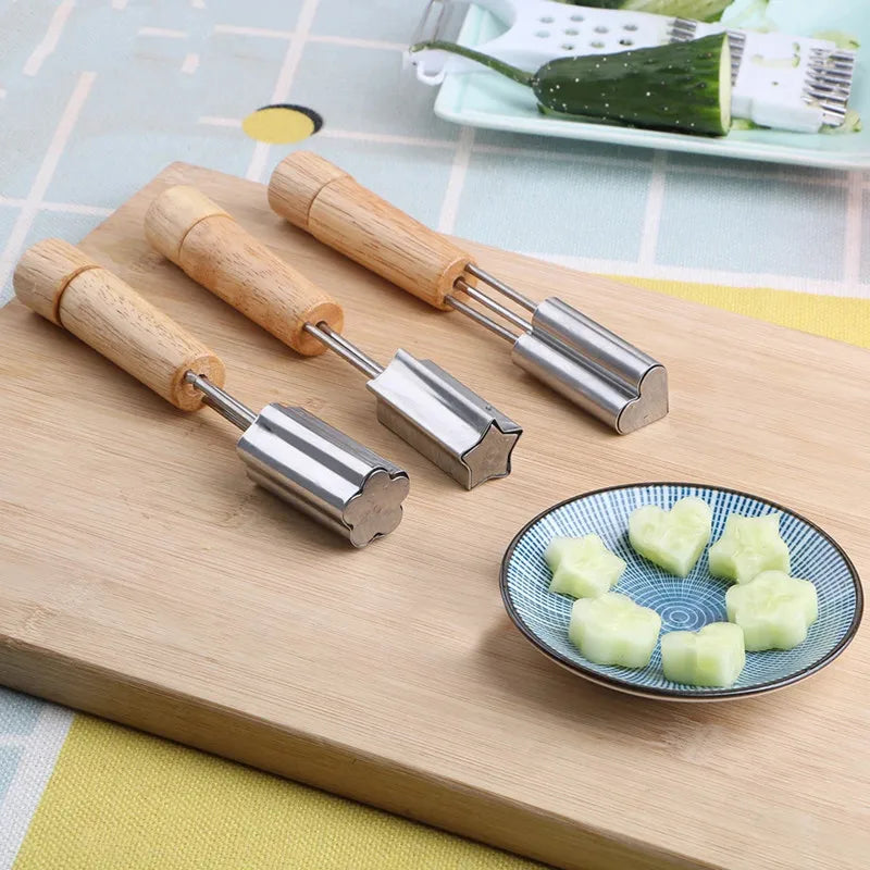 Stainless Steel Fruit Vegetable Cutter Mold Carrot Cucumber